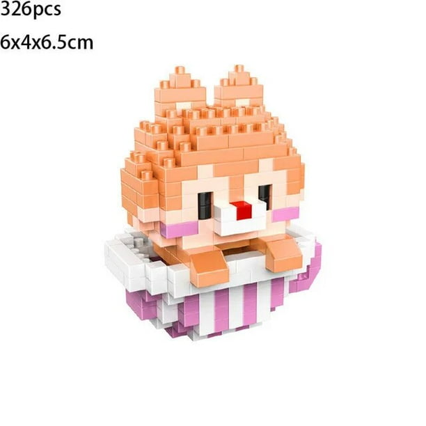 Sanrio Melody Hello Kitty, bloques de construcción pequeños, juguete Kuromi de partículas ensambladas, rompecabezas de Anime