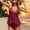 Swimwear-885Wine, variant on Xdegoge Tankini Swimsuits for Women Two Piece V-Neck Mesh Top High-Waisted Bottom Tummy Control Bathing Suits with Adjustable Straps Summer Beachwear