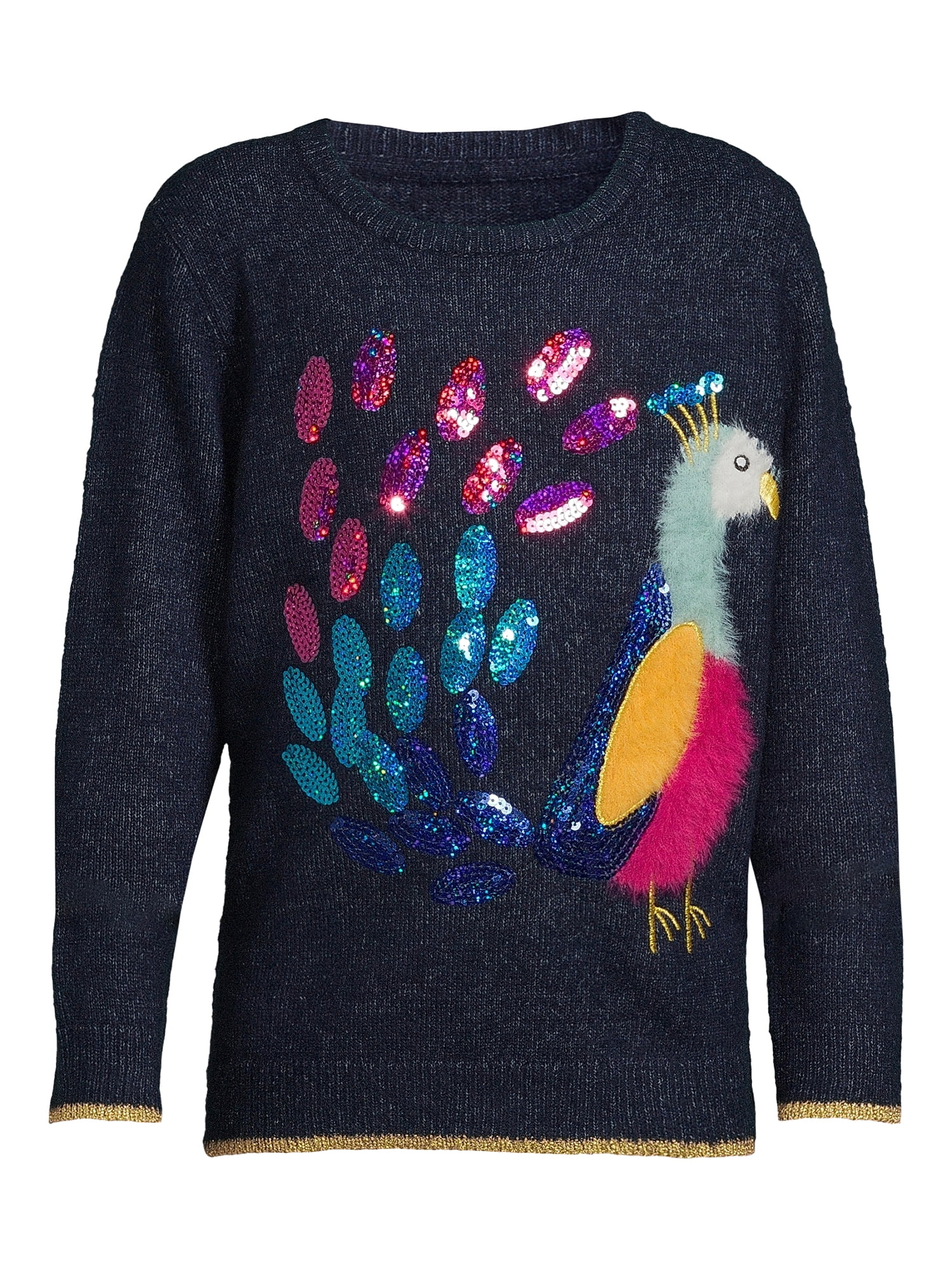 Nik and Leksi Girls Embellished Sweater Pullover, Sizes 4-16