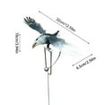 thumbnail image 3 of Garden Decoration, Owl Metal Sculpture Owl Wind Outdoor Metal Windmills Decor Art Flying Owl Garden Art Decorative Garden Sculptures & Rocking Owl Decorations, Card Slot, 3 of 7