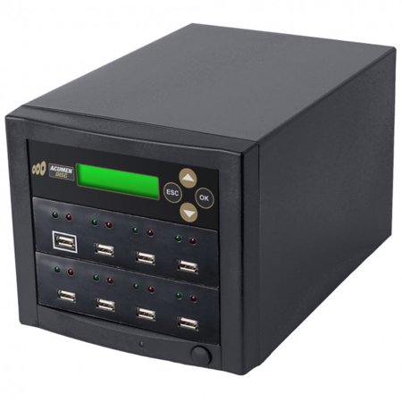 - Acumen Disc High Speed 1 to 7 Multiple Copies of USB Digital Flash Key Dongle Memory Drives Duplicator System - Up to 33 MB/Sec