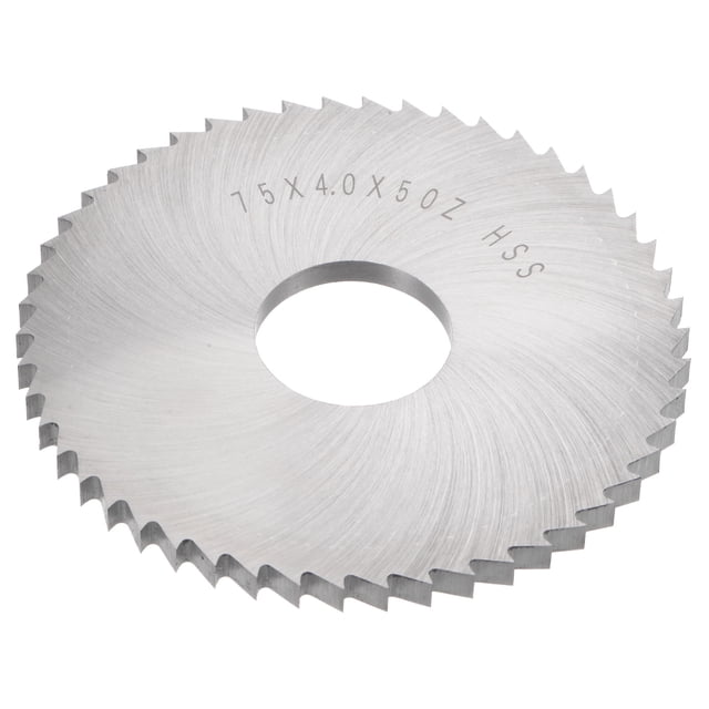 Unique Bargains 75mm Dia 22mm Arbor 4mm Thick 50 Tooth High Speed Steel Circular Saw Blade