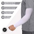thumbnail image 3 of 4pair Plus Size Loose Sunscreen Ice Sleeve for Riding Ice Sleeve Outdoor Travel Arm Guards, 3 of 5