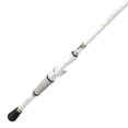 thumbnail image 2 of Lew’s MACH 1 Casting Fishing Rod, 7-Foot 2-Inch, 2-Piece IM7 Graphite Rod with Medium-Heavy Power and Fast Action, Winn Dri-Tac Split-Grip, Graphite Skeletal Reel Seat, White/Black/Green, 2 of 7