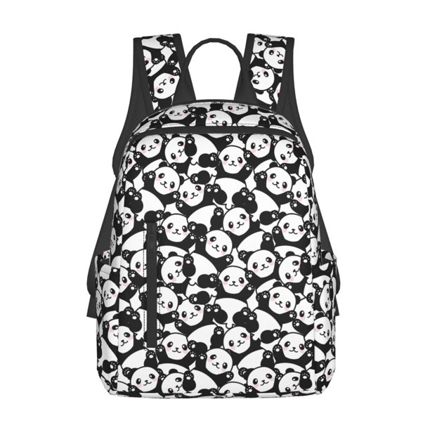 Disketp Cute Panda (3) Mochila Ligera e Impermeable, Mochila de Día Resistente para Viajes, Senderismo y Uso Diario para Hombre y Mujer