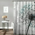 thumbnail image 2 of Pratyus Dandelion Shower Curtain Waterproof Bath Curtain Kids Bathroom Decor Polyester Fiber Home Bathtubs Bathroom Decoration Modern Chic Style with Hooks 36"x72, 2 of 7
