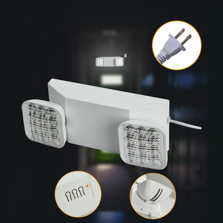 SOONHUA LED Emergency Light with Battery Backup Commercial Power Outage Emergency Lighting 120 277VAC UL Listed