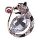 thumbnail image 2 of Broche de cristal gatito,Broche de gato,Broche de animales,Joyería de moda,Broche de diamantes de imitación,Pasadores de cuello de corsage,Mujeres de mujer joyería, 2 of 7
