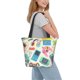 thumbnail image 2 of Fotbe Playing Video Games Bolsa de Playa con Estampado, Bolsa de Hombro, Bolsa de Mano Espaciosa, Bolsa de Viaje Ligera, Bolsa de Compras Versátil, 2 of 6