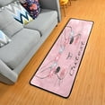 thumbnail image 3 of SKYSONIC 2'X6' Pink Floral Rabbit Runner Rug with Rubber Backing, Easter Bunny Non Slip Entryway Rug Runner Washable Soft Area Rug Carpet for Hallway Bedroom Kitchen Decor, 3 of 6