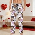 thumbnail image 2 of Valentine's Day Custom Sleep Pants, Mens Personalized Pajama Bottoms with Face Photo Design, Relaxed Comfort Sleepwear, Unique Valentines Gifts, 2 of 5
