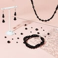thumbnail image 4 of About 730 Pcs 7 Sizes Faceted Glass Beads 2.5/3/3.5/4/6/8/10mm Black Beads Rondelle Glass Beads Loose Spacer Beads, 4 of 9