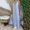 hwj# Blue128, variant on Huowey Women Summer Dresses A-Line Spaghetti Strap Sleeveless V-Neck Fashion Solid Tiered Casual Split Loose Fit Relaxed Long Maxi Dress Party Beach Dailywear,Blue,L