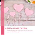 thumbnail image 2 of Valentine's Day Heart Cake Picks for Decoration 36Pcs Pink Cupcake Toppers, 2 of 3