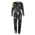 thumbnail image 5 of Moxiu Two Piece Outfits for Women Casual,Women's 2023 Fall Christmas Snowman Snowflakes Printed 2 Pieces Outfit Long Sleeve Crewneck Pullover Tops and Long Pants Tracksuit, 5 of 6