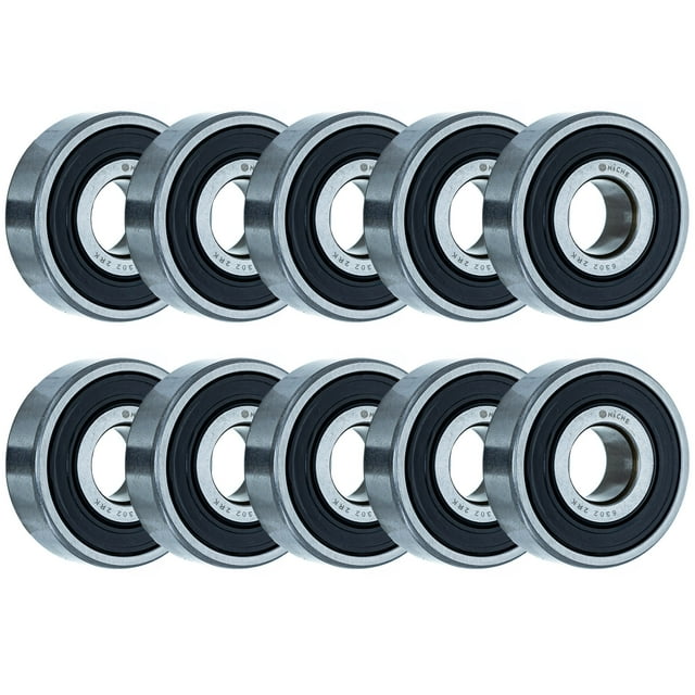 Niche Roulement de Roue 6302-2RKQE6 15x42x13mm Rainure Profonde à une Rangée 10 Pack 519-CBB2327R