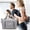 Gray, variant on HOARBOEG Household Travel Shoulder Bag Large Capacity Storage Bag Oxford Cloth Handbag for UNISEX with Zipper, 11*16.5*8.7in Black
