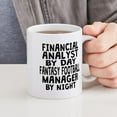 thumbnail image 6 of CafePress - Financial Analyst Fantasy Football Manager Mugs - 11 oz Ceramic Mug - Novelty Coffee Tea Cup, 6 of 6