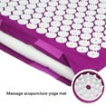 thumbnail image 4 of Thinsony Cotton ABS Acupressure Mat Portable Foldable Reusable Replacement Professional Household Neck Back Muscle Massage Mats Green, 4 of 6