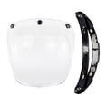 thumbnail image 4 of Motorcycle 3 Snap Visor , Lens Windshield For , Clear, 4 of 6