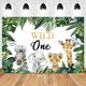 thumbnail image 3 of Fondo de fotografía de Safari de jungla Tropical para niños, 1er salvaje, fiesta de cumpleaños de bebé recién nacido, Photozone, sesión familiar, 3 of 5