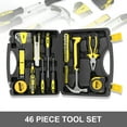 thumbnail image 2 of DNA Motoring TOOLS-00012 Yellow 46 PCs Home Hand Tool Set Electonic Repair Precision Screwdriver Voltage Tester Hammer Plier DIY Kit, 2 of 6