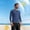 Navy, variant on Men's Sun Protection T Shirt Oversized Fashion Casual Round Neck Long Sleeve for Men Spring Summer Quick Dry Top