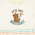 thumbnail image 4 of Inktastic Cute Teddy Bear 1st Birthday Celebration Girls Baby Dress, 4 of 5