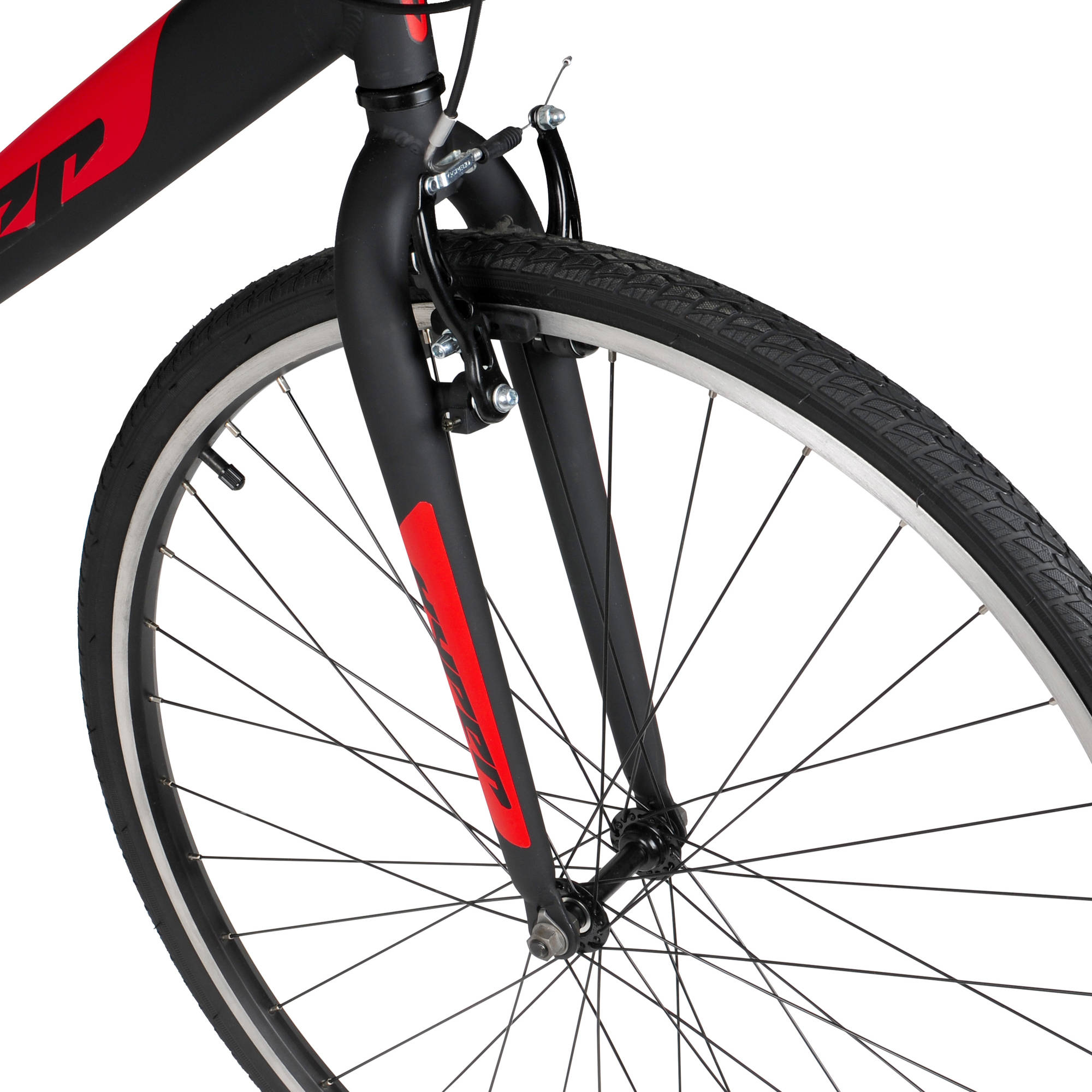 Hyper Bicycle 700c Men's Spin Fit Hybrid Bike, Black and Red - image 3 of 7