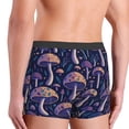 thumbnail image 4 of Rateoe Floral Hippie Mushrooms Mens Boxer Briefs Poly Spandex Performance Boxer Briefs Underwear Hem Boxer Briefs - Large, 4 of 8