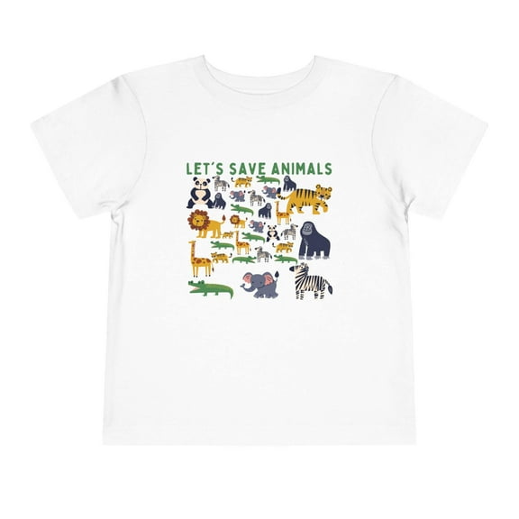 Boys Toddler Short Sleeve Tee Animals