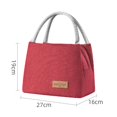 thumbnail image 2 of Lunch Box Bag with Handles Reusable Lunch Box Bags for Car Travel Work Picnic, 2 of 4