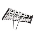 thumbnail image 2 of 25 25 Note Glockenspiel Xylophone Wooden Base Aluminum Bars with 2 Mallets Educational Musical Instrument Percussion Gift with Carrying Bag, 2 of 6