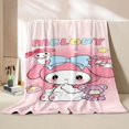 thumbnail image 1 of King Sizes Sanrio My Melody Flannel Blanket Children‘s Air Conditioning Blanket Lunch Blanket Pet for Daughter Girlfriend Gift, 1 of 7