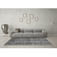 thumbnail image 3 of Ahgly Company Indoor Square Abstract Gray Modern Area Rugs, 7' Square, 3 of 4