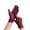 Wine Red, variant on Daily Knit Touch Gloves Sensitive Touch Screen Anti Slip Elastic Cuff Warm Light Gloves for Sports Commute Shopping