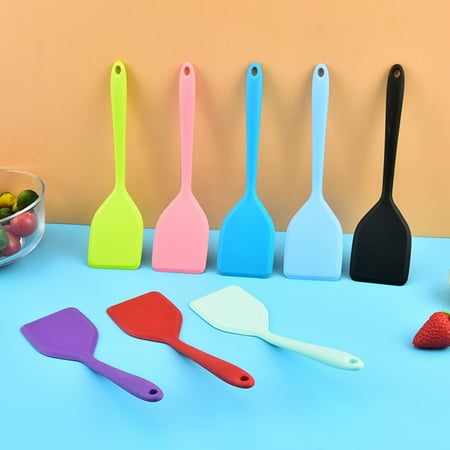 

Wirlsweal Heat-resistant Cooking Spoon Compact Anti-slip Household Practical BPA Free Mini Spatulas for Kitchen