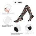 thumbnail image 5 of Lsque Alphabet Pattern Sport Compression Socks for Men & Women 15-20 mmHg Knee High Nurse Pregnant Running Medical and Travel Athletic, 5 of 6