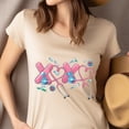 thumbnail image 4 of Nurse XOXO T-Shirt for Women, Stethoscope and Bandage Graphic Tee, White, Size XL, 4 of 6