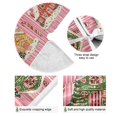 thumbnail image 4 of Yayeee Christmas Tree Skirt 35 inches for Xmas Tree Holiday Party Decoration, Pink Christmas House, 4 of 6