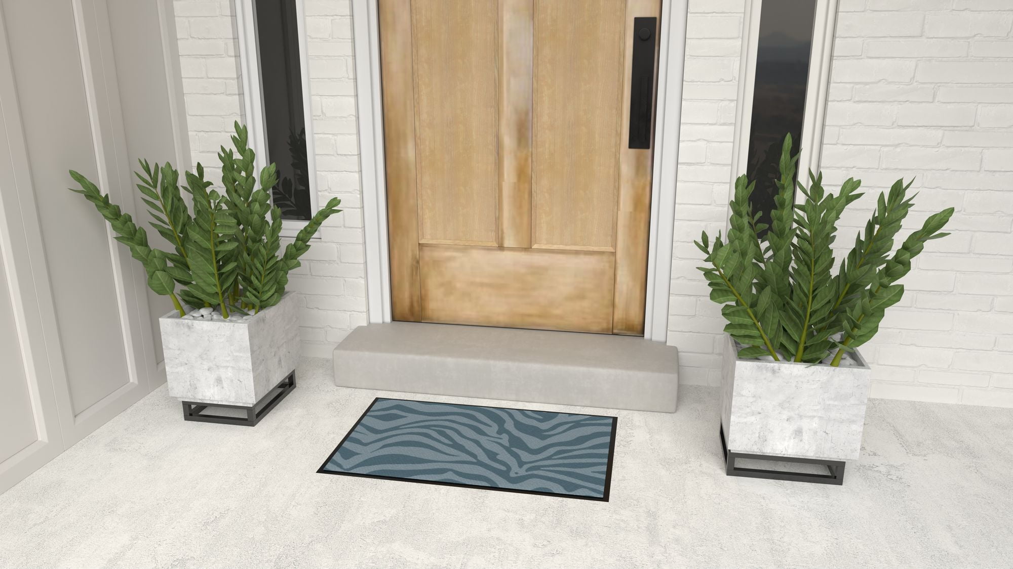 Rugs America LO85B 20"x31.5" Entry Rug Non-Slip Washable Indoor Door Mat, Small Oriental Accent Throw Rug for Bedroom Kitchen Entryway Bathroom