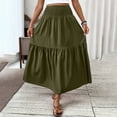 thumbnail image 6 of Loose Fit Skirts for Teen Girls Spandex Maxi Long Casual High Leg Plain Skort Womens 2025 Clothing, 6 of 6
