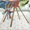 thumbnail image 3 of Dznils Baby Splat Mat for Under High Chair, Waterproof Non-Slip Lion Pattern Floor Mat, 43" x 43", 3 of 6