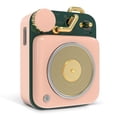 thumbnail image 1 of Muzen Mini altavoz Bluetooth, botón portátil de metal, pequeño altavoz inalámbrico lindo, altavoz de audio de alta fidelidad recargable con cordón portátil y caja de regalo, decoración retro clásica, 1 of 5