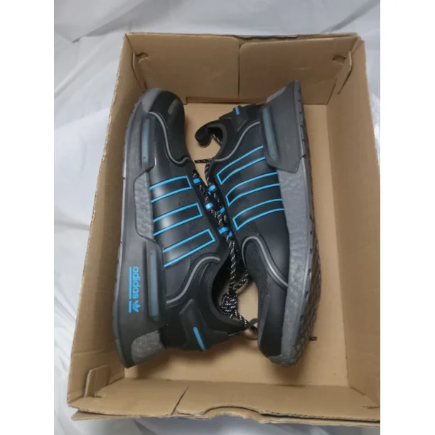 Ad-id-as Originals NMD_V3 Men's Shoes Black Pulse Blue Grey Sz. 10 NWT