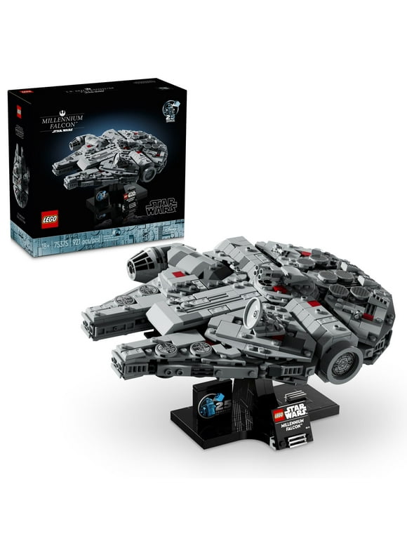 LEGO Star Wars: A New Hope Millennium Falcon, Buildable 25th Anniversary Starship Model for Home Dcor, May the 4th Collectible Building Set for Adults, Star Wars Gift Idea, 75375