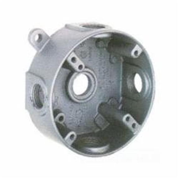 Teddico & BWF 1719137 4 in. weatherproof Round Outlet Box Extension, White