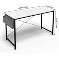 thumbnail image 3 of . Computer Desk with Non-Woven Storage Bag Office Work Desk for Small Spaces Writing Study Industry Modern Table for Bedroom Home Office, 3 of 9
