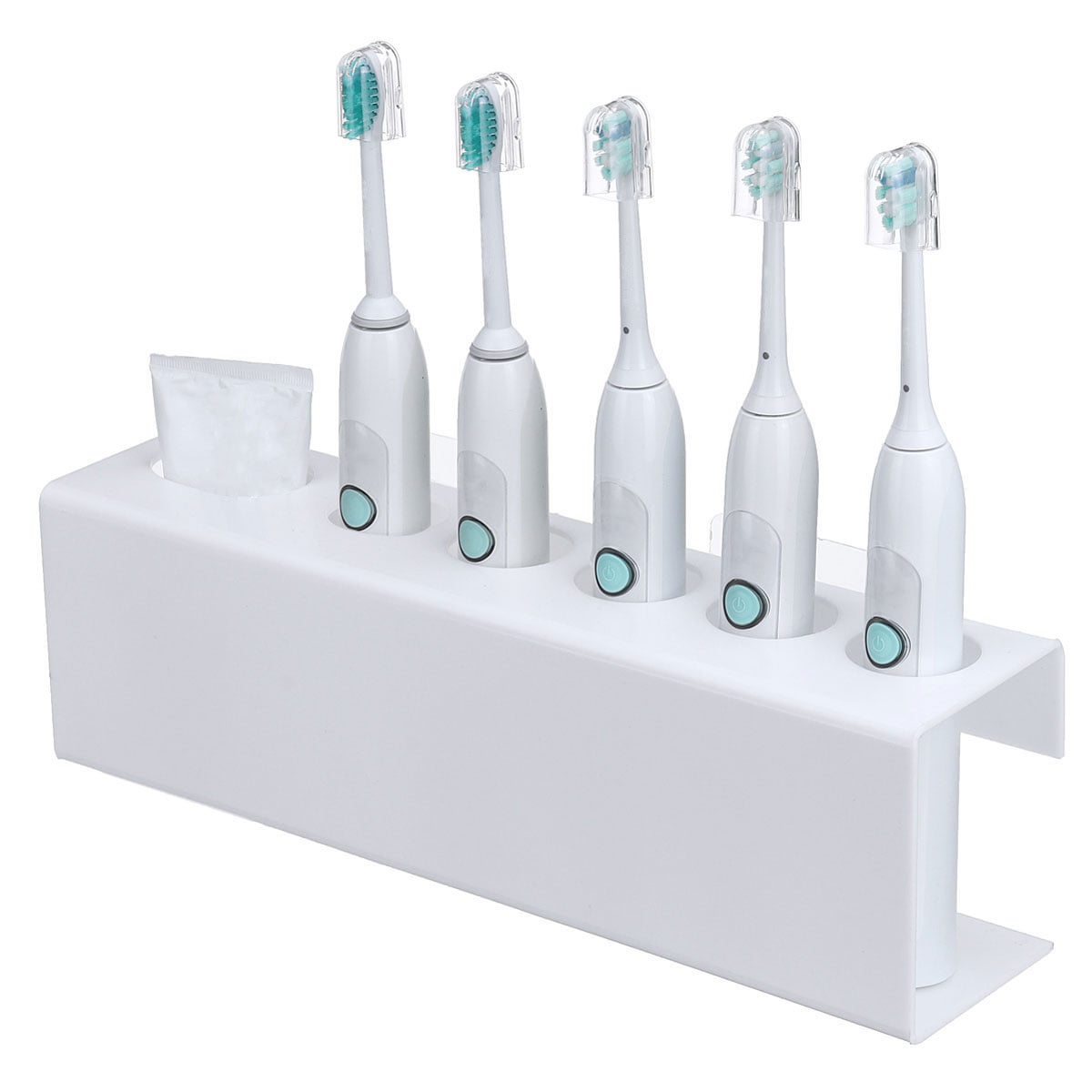 Toothpaste Holder Bathroom Organiser Storage Wall Mounted Electric Toothbrush 