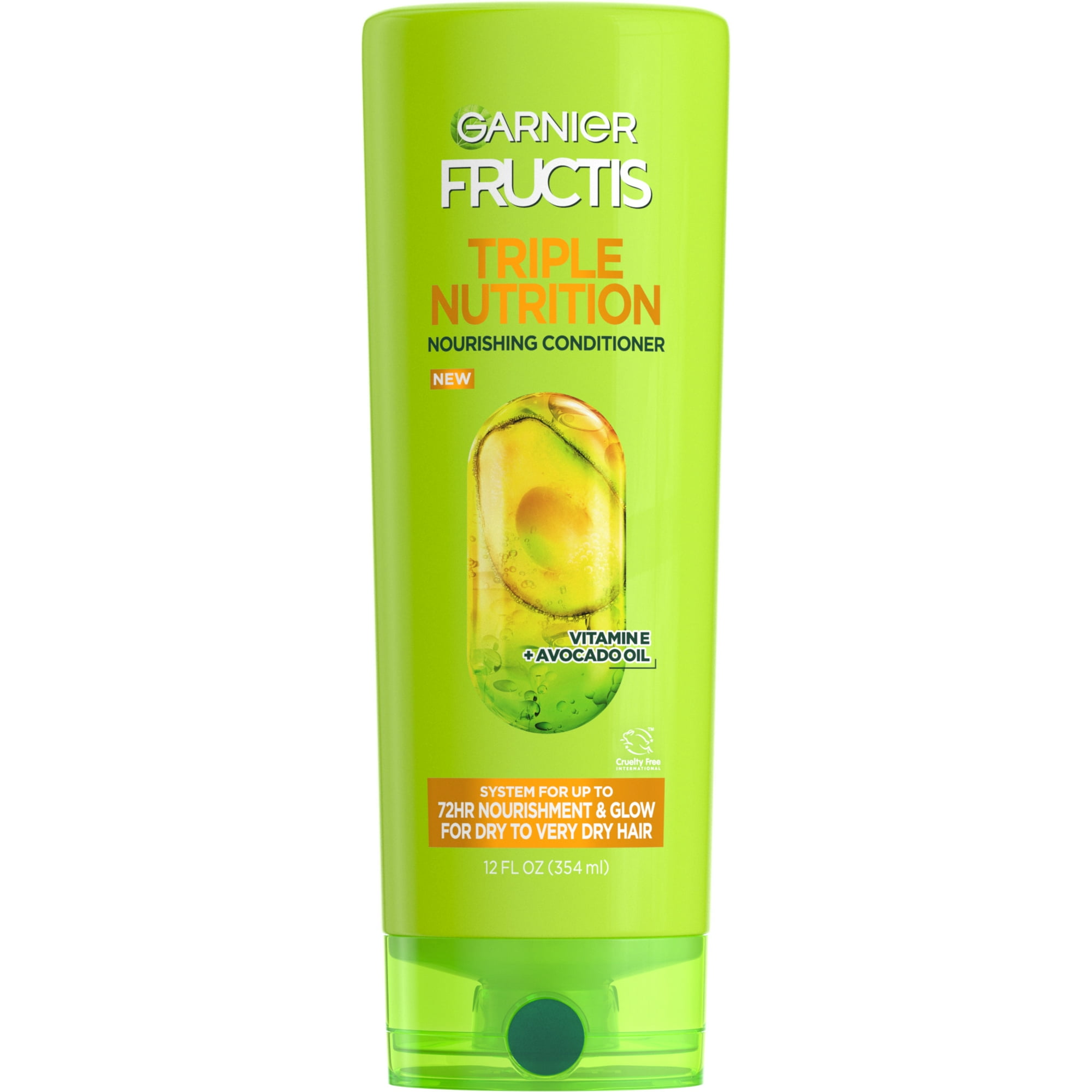Garnier Fructis Triple Nutrition Conditioner, Dry to Very Dry Hair, 12 fl oz